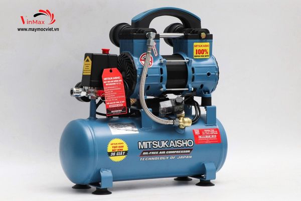 Máy Nén Khí Không Dầu giảm âm Mitsukaisho 12L – 1.5HP new