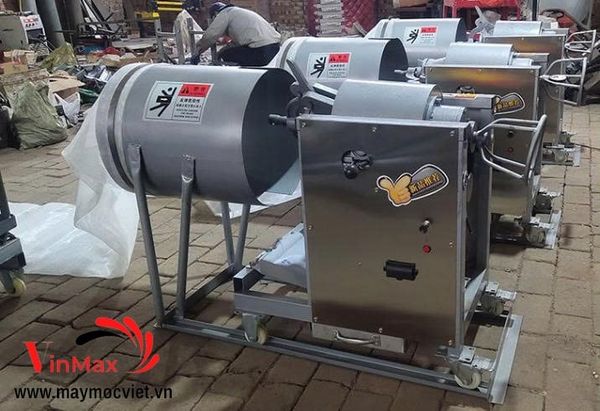 Máy Nổ Bỏng Hạt Gạo Dùng Gas Turbo TBG50