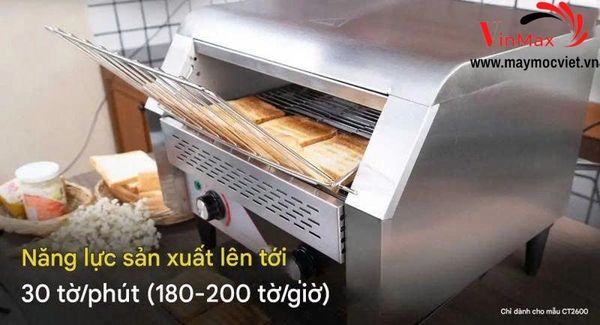 Máy nướng bánh mì băng chuyền Turbo