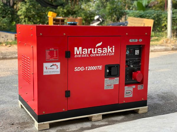 Máy Phát Điện Chạy Dầu 3 Pha 8.6kW Marusaki SDG12000TE