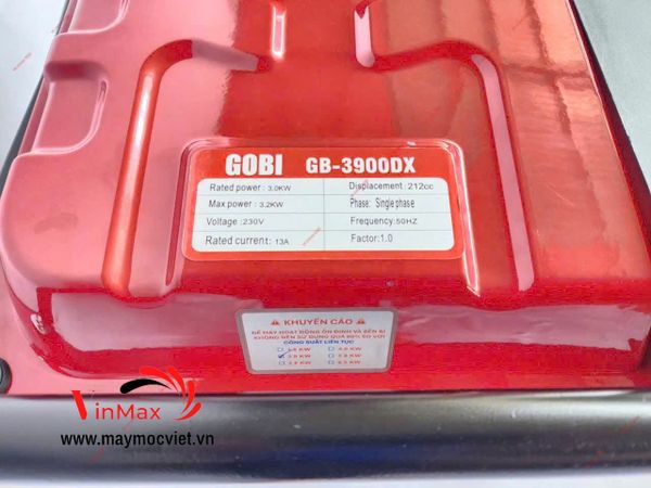 Máy Phát Điện Chạy Xăng GOBI GB-3900DX (3.2kW)