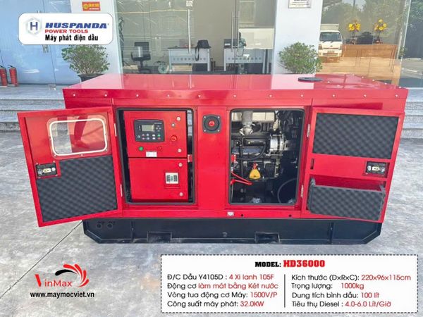 Máy Phát Điện Diesel Huspanda HD36000 32KW