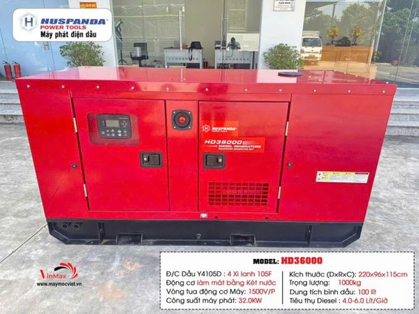 Máy Phát Điện Diesel Huspanda HD36000 32KW