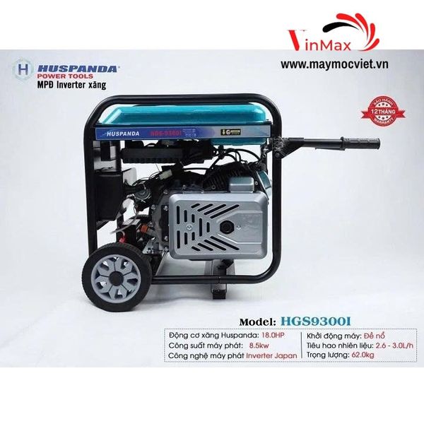 Máy Phát Điện Chạy Xăng Inverter 8.5KW HUSPANDA HGS9300I