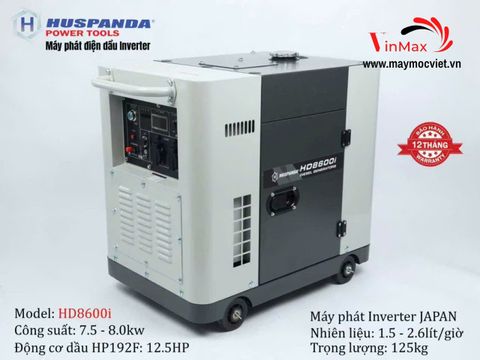 Máy Phát Điện Inverter Dầu Huspanda HD8600I 7.5KW