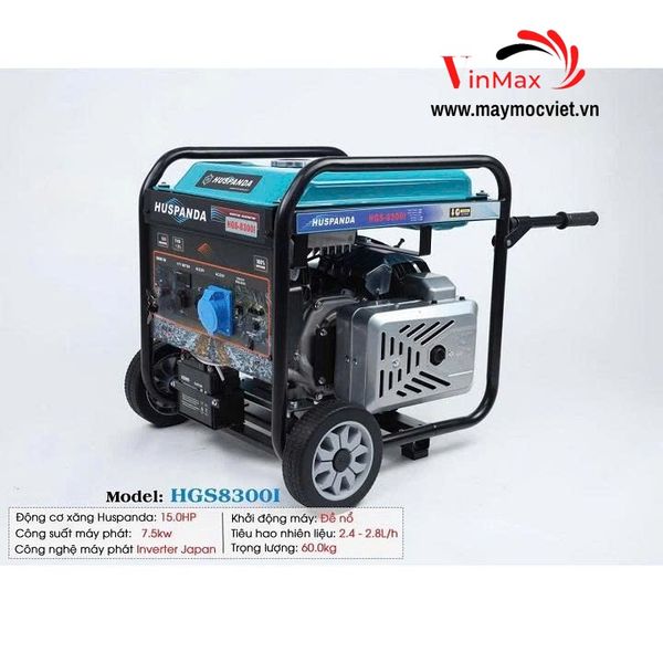 Máy Phát Điện Chạy Xăng Inverter 7.5kW Huspanda HGS8300I