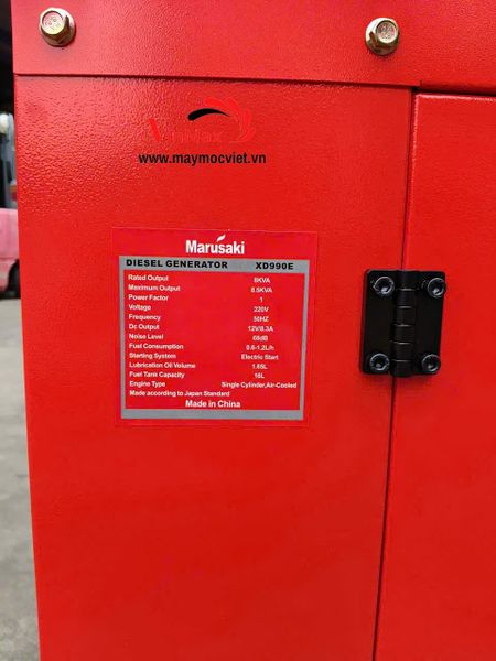 Máy Phát Điện Diesel Marusaki XD990E 8KVA