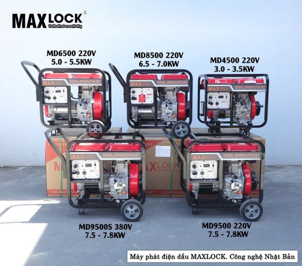 Máy Phát Điện Dầu MAXLOCK dầu 3kw MD4500