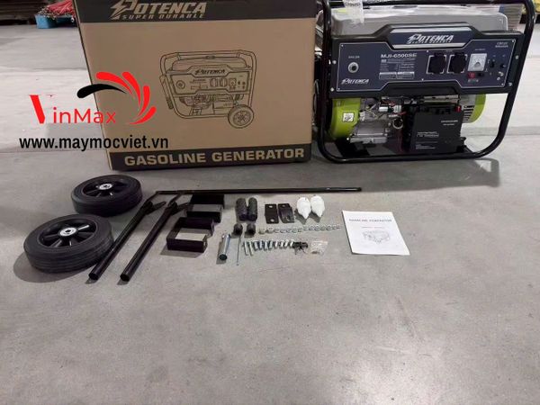 Máy Phát Điện Chạy Xăng Đề Điện 5.5kW Potenca MJI-6500SE