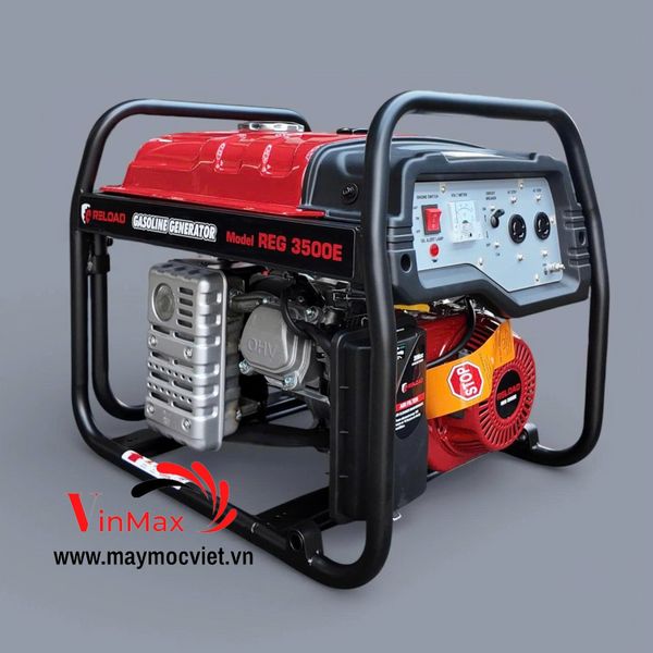 Máy Phát Điện Xăng 3.2KW Reload REG 3500E Đề Nổ