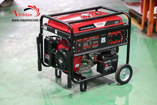 Máy phát điện xăng đề điện SANDA SD6800E