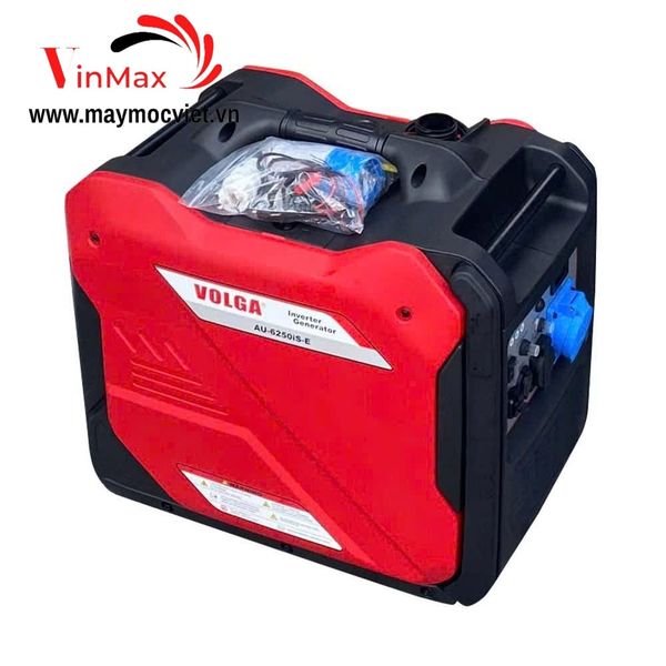 Máy Phát Điện Chạy Xăng Inverter VOLGA AU-6250iS-E Cách Âm, Có Đề