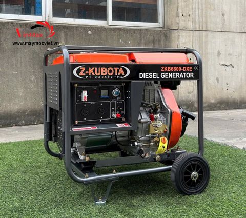 Máy Phát Điện Chạy Dầu 5.5kW Z-Kubota ZKB6800-DXE
