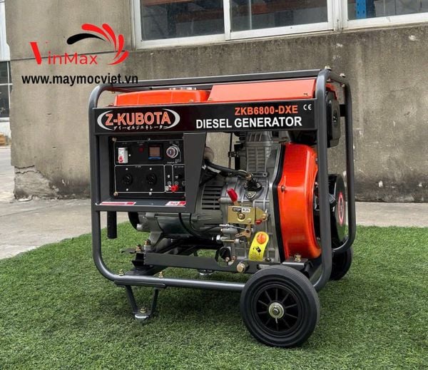Máy Phát Điện Chạy Dầu 5.5kW Z-Kubota ZKB6800-DXE