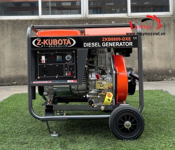 Máy Phát Điện Chạy Dầu 5.5kW Z-Kubota ZKB6800-DXE