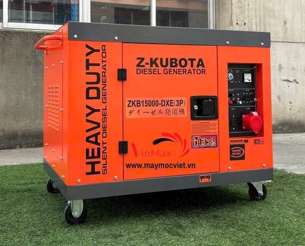 Máy Phát Điện Diesel Chống Ồn Z-KUBOTA ZKB15000-DXE (3 Pha)