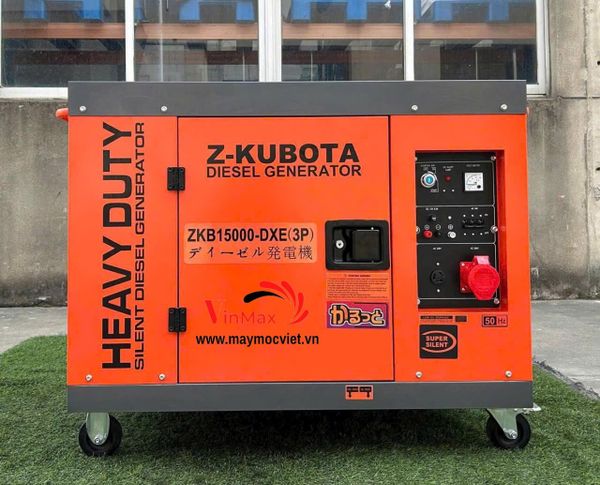 Máy Phát Điện Diesel Chống Ồn Z-KUBOTA ZKB15000-DXE (3 Pha)