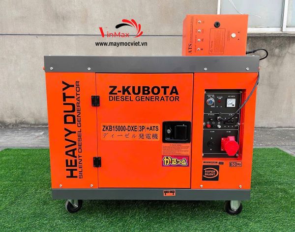 Máy Phát Điện Diesel Chống Ồn Z-KUBOTA ZKB15000-DXE (3 Pha)