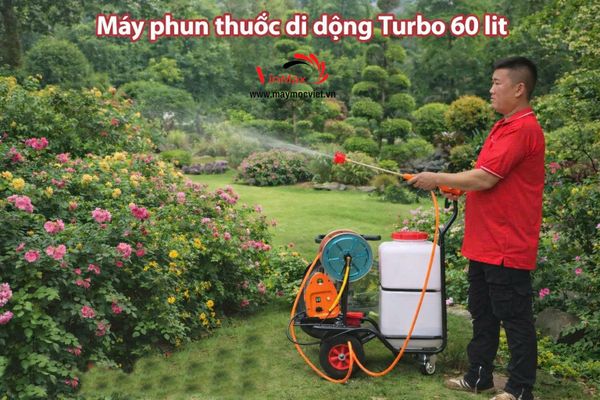 Máy phun thuốc, tưới vườn di động dùng acquy Turbo TXT12
