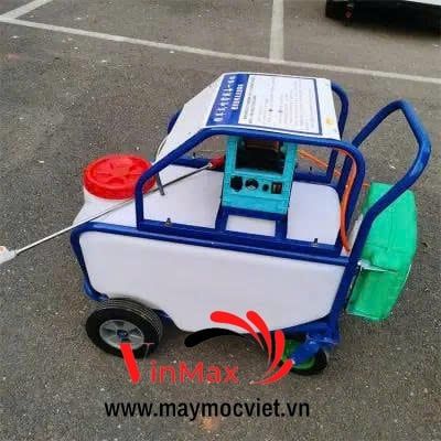 Máy Phun Thuốc Di Động 75 Lít Chạy Ắc Quy Dây Hơi Tự Rút 20m Turbo TB7520