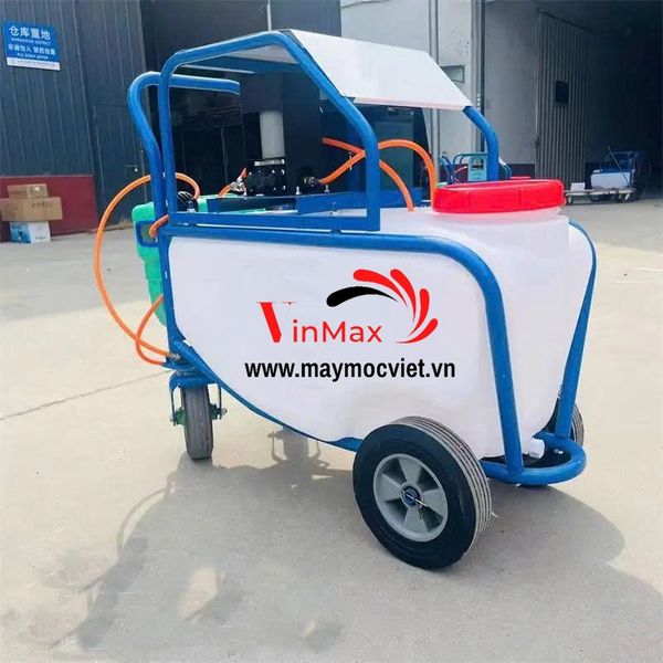 Máy Phun Thuốc Di Động 75 Lít Chạy Ắc Quy Dây Hơi Tự Rút 20m Turbo TB7520