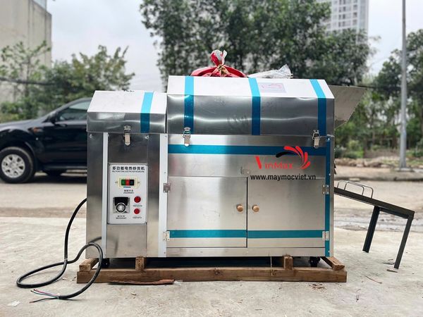 Máy rang hạt chạy điện 3 pha năng suất 40–50kg/giờ Turbo TBR50