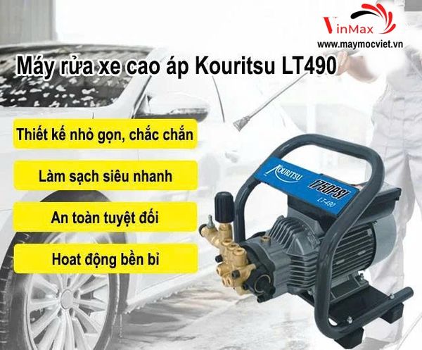 Máy phun rửa áp lực KOURITSU LT490