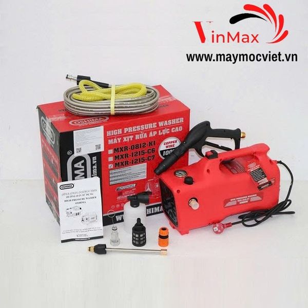 Máy Rửa Xe 2800W Oshima MRX 1215-C7 Có Chỉnh Áp