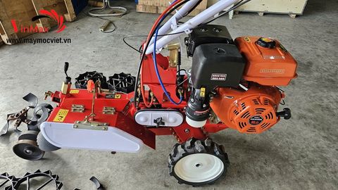 Máy tạt luống, lên luống tạo rãnh cầu trước đề nổ công suất 13HP Turbo TBL13