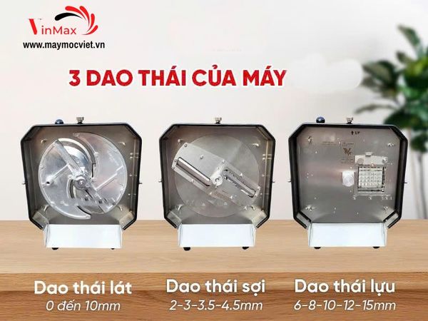 Máy thái rau củ quả đa năng thái sợi, thát lựu, thái lát Turbo TBC550