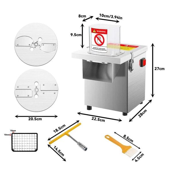 Máy thái rau củ quả mini Turbo TBH280