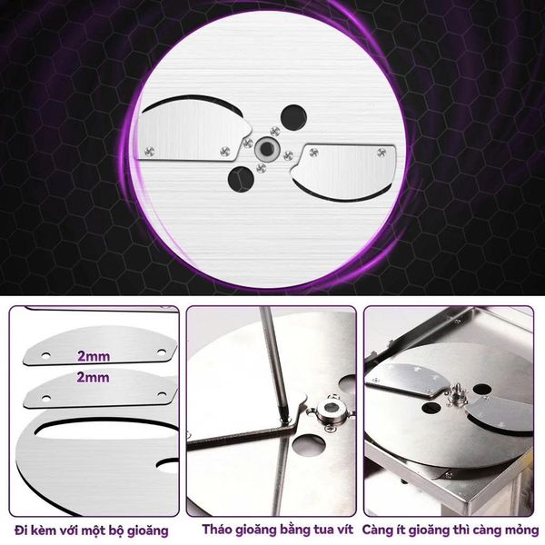 Máy thái rau củ quả mini Turbo TBH280