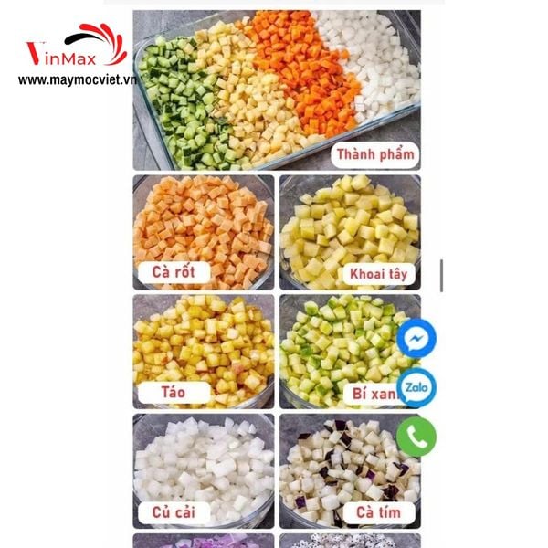 Máy Thái Hạt Lựu Củ Quả Turbo TBL150