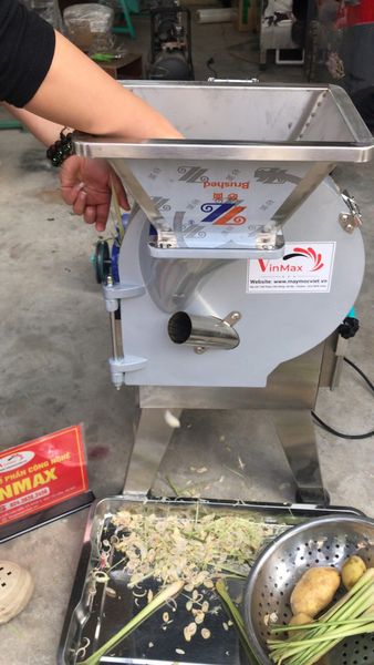 Máy thái sả, hành, tỏi, ớt công nghiệp Turbo TBS600