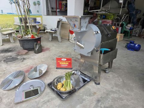 Máy thái sả, hành, tỏi, ớt công nghiệp Turbo TBS600
