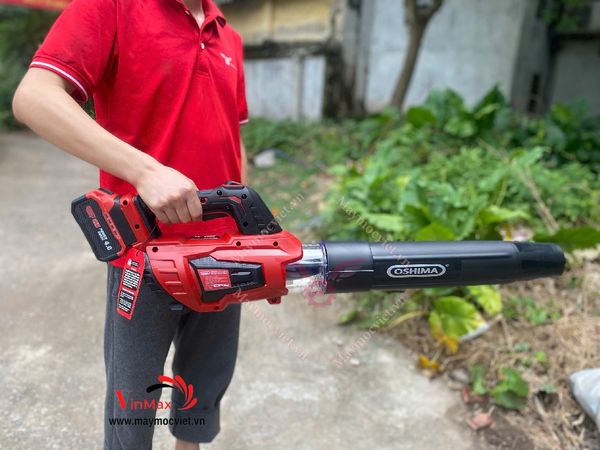 Máy Thổi Lá, Thổi Bụi Dùng Pin Oshima TLP21V- 660M3/H-D1 Đã Có Pin Và Sạc