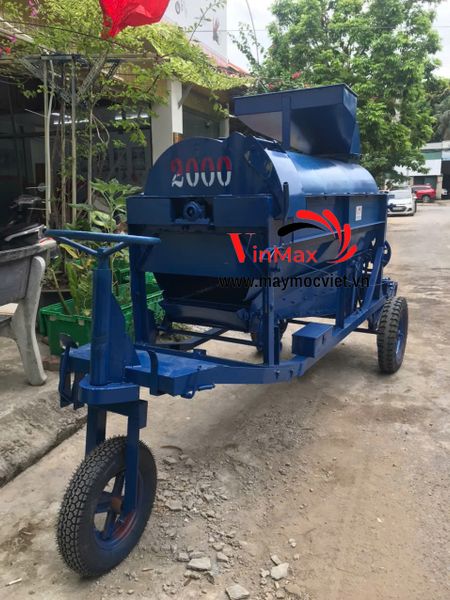 Máy Đập Ngô Liên Hoàn dài 2 mét Ngồi Lái Turbo TDN2000