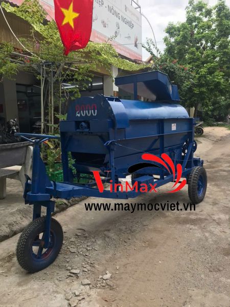 Máy Đập Ngô Liên Hoàn dài 2 mét Ngồi Lái Turbo TDN2000