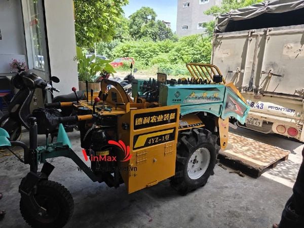 Máy Thu Hoạch Ngô Ngồi Lái Chạy Dầu Shoshin 25HP SSN25