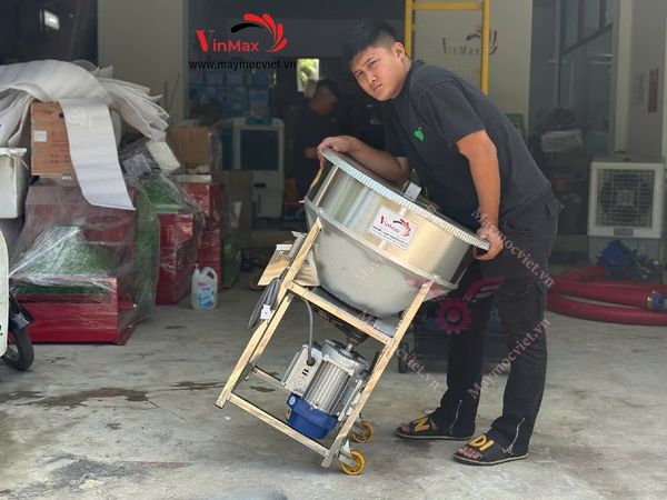 Máy trộn thức ăn chăn nuôi đứng inox 50kg Vinmax TC50