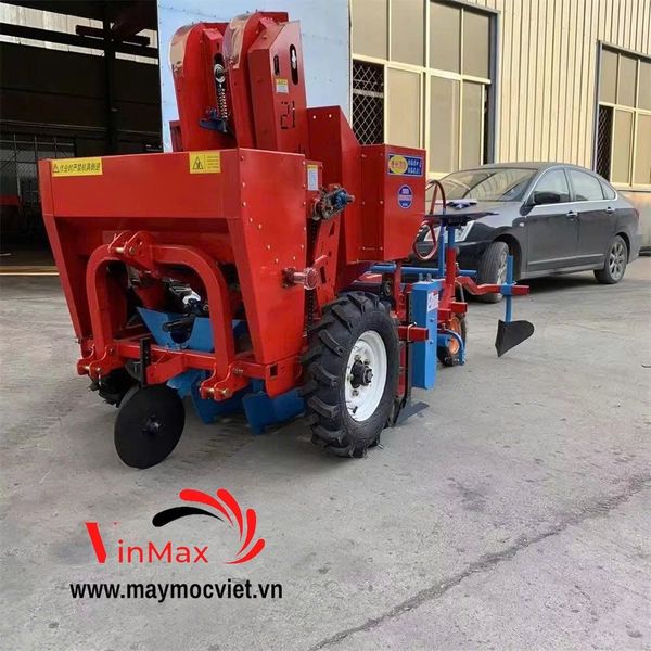 Máy Trồng Khoai Tây, Đào Rãnh, Gieo Hạt, Bón Phân, Che Phủ 2 Hàng Turbo TBK2