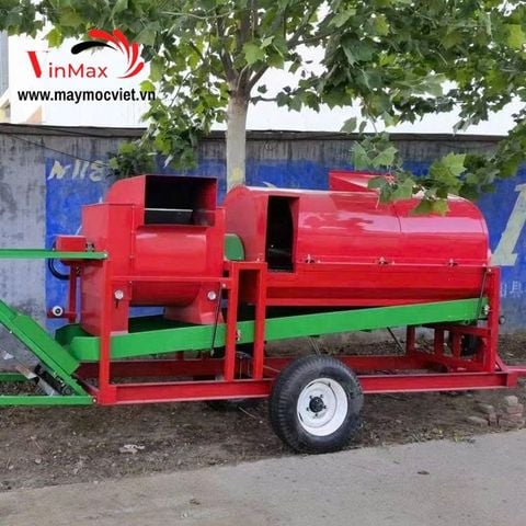 Máy Tuốt Lạc Liên Hợp Gắn Máy Kéo 2 Tấn/Giờ Shoshin SS2000