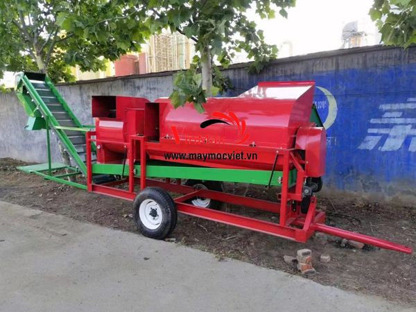 Máy Tuốt Lạc Liên Hợp Gắn Máy Kéo 2 Tấn/Giờ Shoshin SS2000