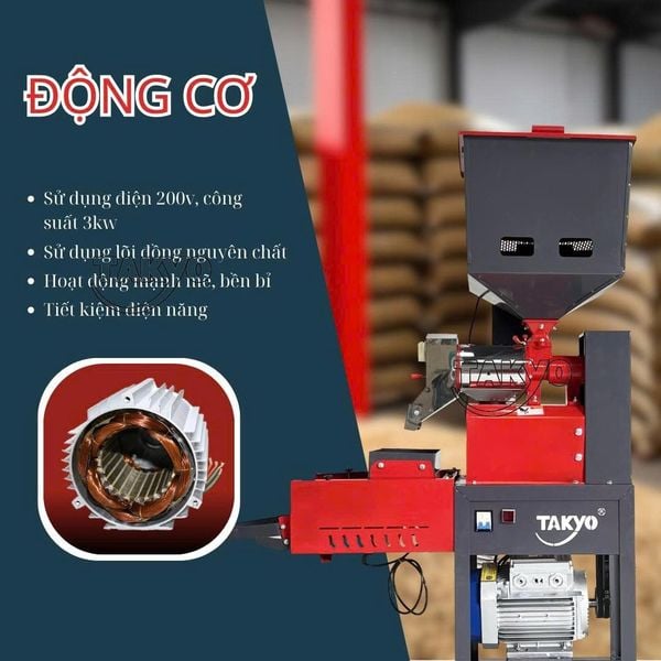 Máy xay xát lúa gạo đa năng TAKYO TK 190 CRP