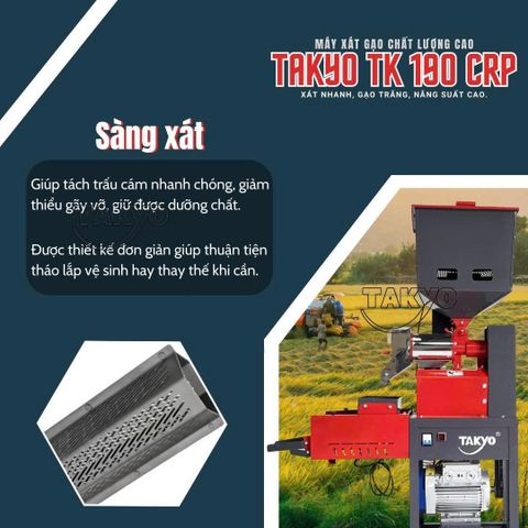 Máy xay xát lúa gạo đa năng TAKYO TK 190 CRP