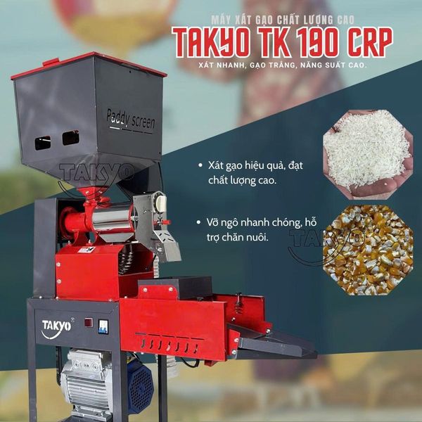 Máy xay xát lúa gạo đa năng TAKYO TK 190 CRP