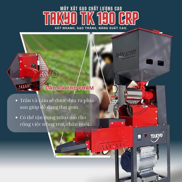 Máy xay xát lúa gạo đa năng TAKYO TK 190 CRP