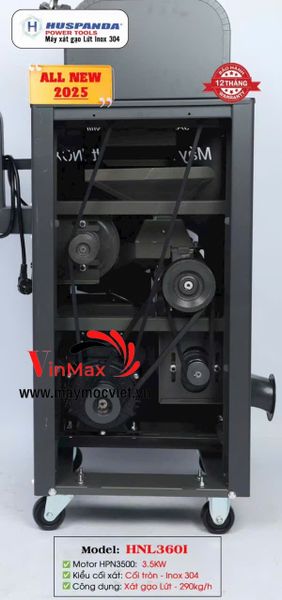 Máy Xát Gạo Lứt Huspanda HNL360I INOX