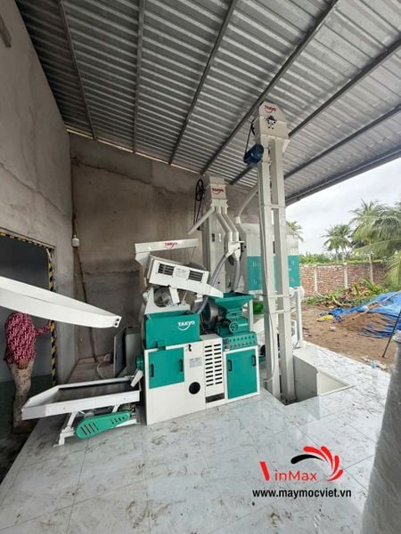 Dàn máy xay xát gạo liên hoàn tự động Takyo TK20-18CN