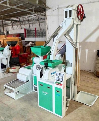 Dàn Máy Xát Gạo Liên Hoàn Takyo TK1200 mẫu mới cải tiến hiện đại